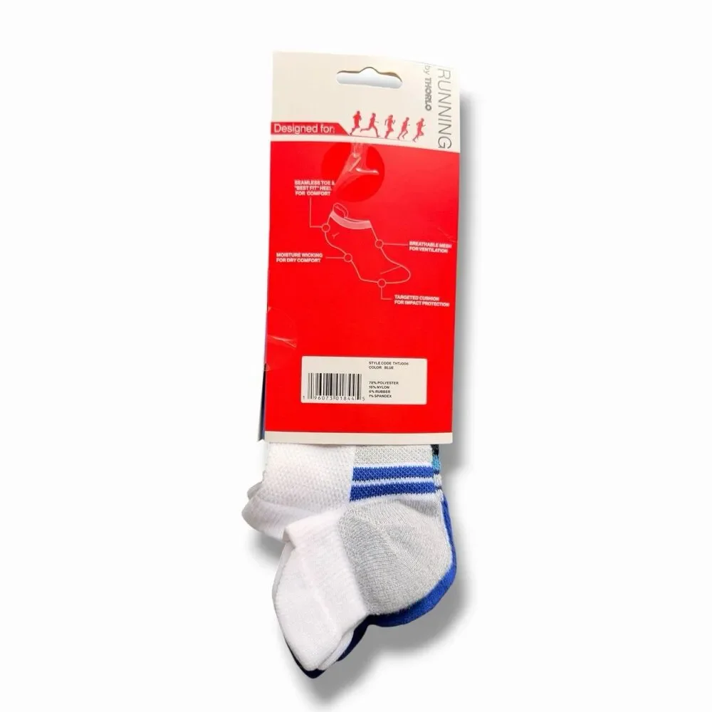 Running by Thorlo Men's 3 Pack No Show With Back Tabs Size 7-12 NWT